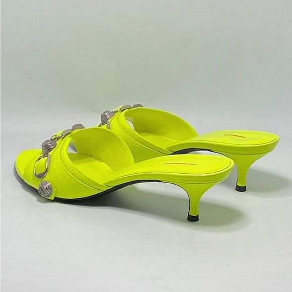 Balenciaga Women's Cagole Buckle Stud Slide Sandals size 38 - Picture 7 of 16